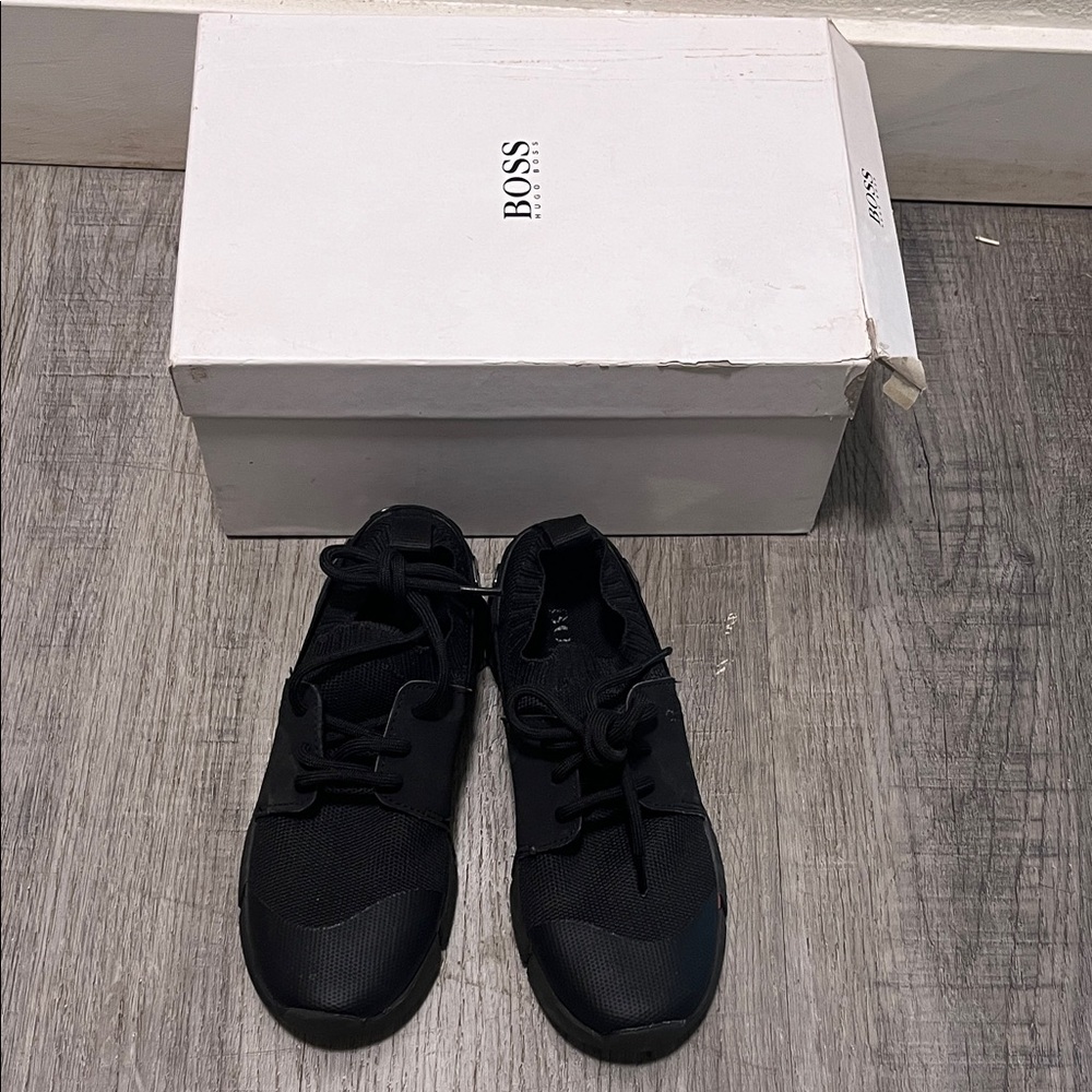 BOSS kids Black Athletic Sneakers